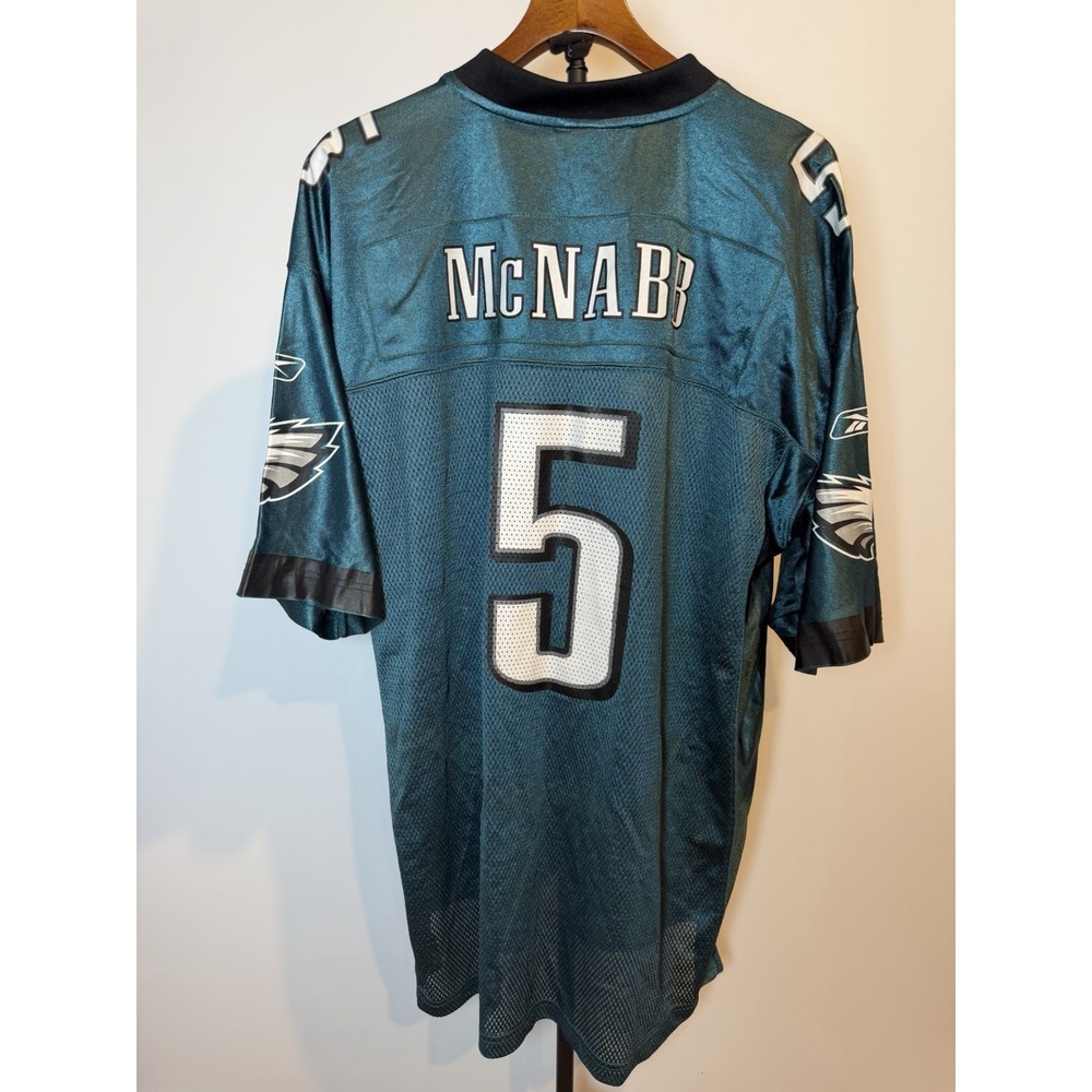 Vintage Reebok Donovan McNabb Philadelphia Eagles Jersey 52 XL Green Authentic